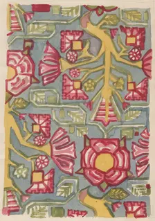 Floral design, c1950. Creator: Shirley Markham