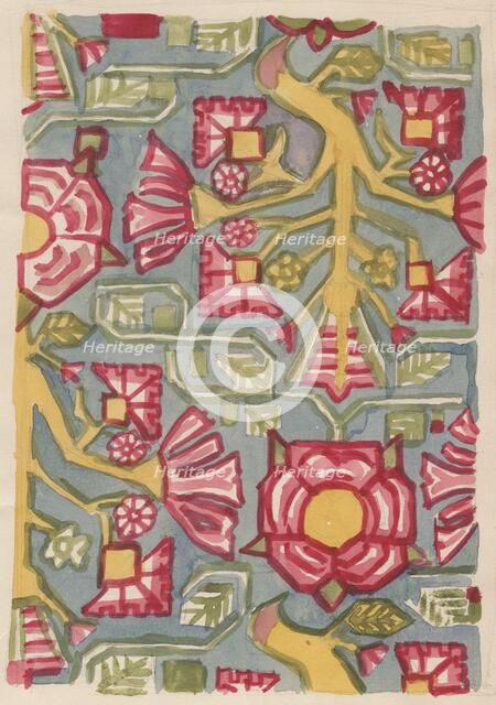 Floral design, c1950. Creator: Shirley Markham.