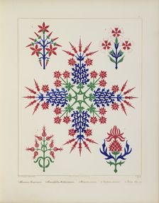 Floral designs, 1849. Creator: H C Maguire