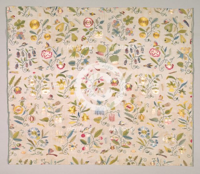 Floral Embroidery, early 1600s. Creator: Unknown.