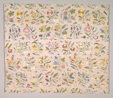 Floral Embroidery, early 1600s. Creator: Unknown