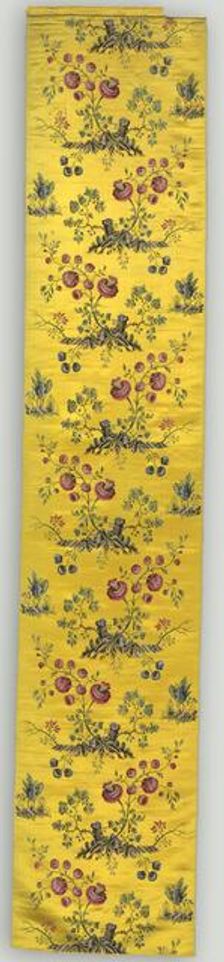 Floral Panel, 1800s. Creator: Unknown