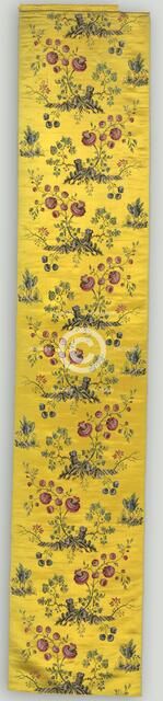 Floral Panel, 1800s. Creator: Unknown.