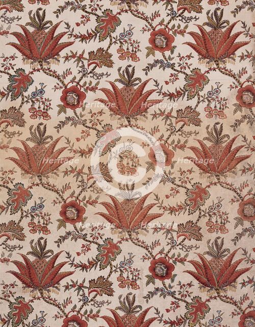 Floral print, 1785., 1785. Creator: Oberkampf Manufactory.