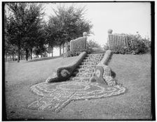 Floral steps, gates ajar, Como Park, St. Paul, Minn., (1902?). Creator: William H. Jackson