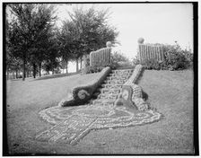 Floral steps, gates ajar, Como Park, St. Paul, Minn., (1902?). Creator: William H. Jackson