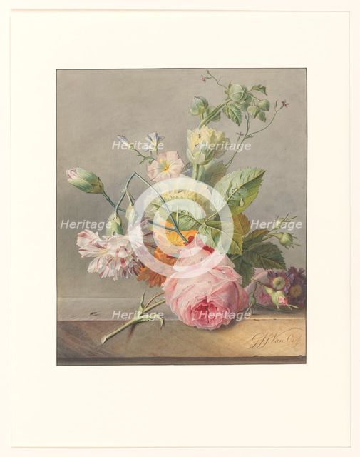 Floral Still Life, c.1800-c.1825. Creator: Georgius Jacobus Johannes van Os.