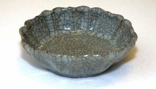 Floral shaped deep saucer, 1700s. Creator: Unknown