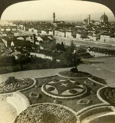 Florence and the Arno northwest from San Miniato, Italy c1909. Creator: Unknown