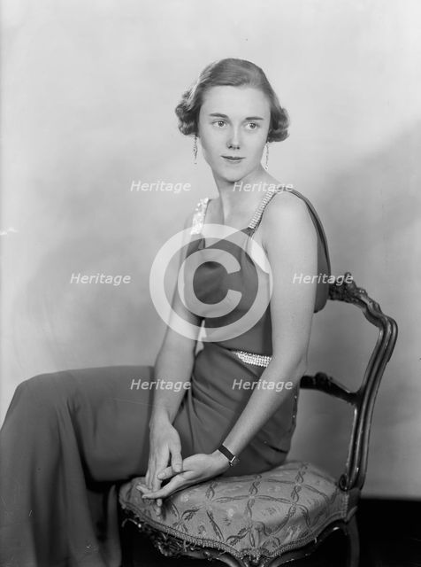 Florence Asher - Portrait, 1933. Creator: Harris & Ewing.