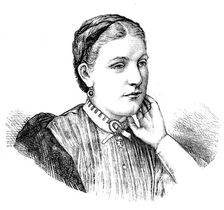 Florence Baker, wife of English explorer and anti-slavery campaigner Samuel White Baker, 1870