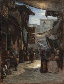 Florence Old Market, 1867. Creator: Fontanesi, Antonio (1818-1882)