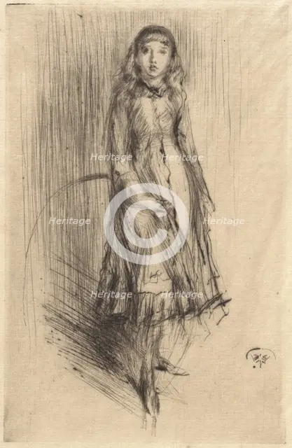 Florence Leyland, c. 1873. Creator: James Abbott McNeill Whistler.