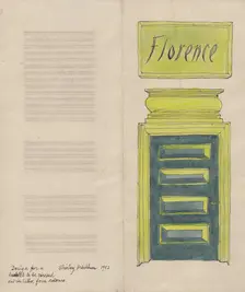 Florence leaflet, 1952. Creator: Shirley Markham