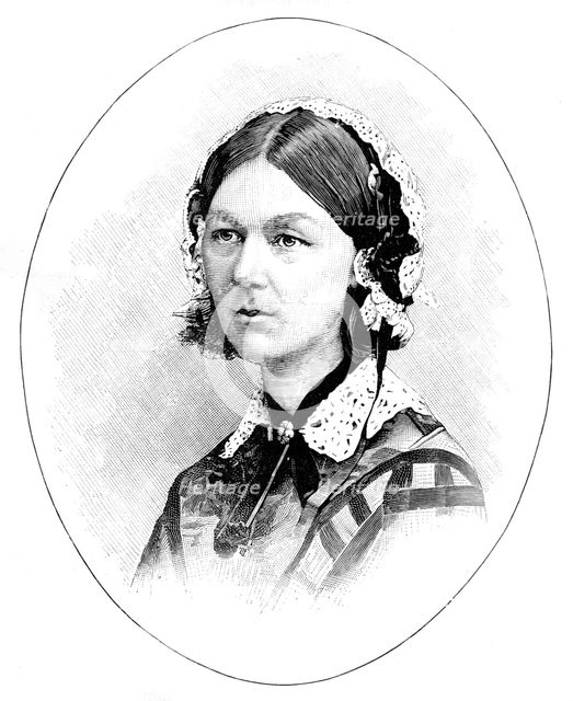 Florence Nightingale (1820-1910), British nurse. Artist: Unknown