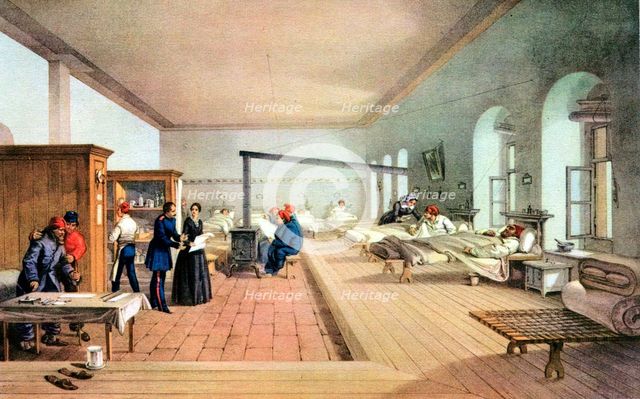 Florence Nightingale (1820-1910), English nursing pioneer and hospital reformer. Artist: Unknown