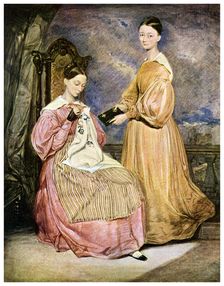 Florence Nightingale, British nurse and hospital reformer, c1836 (1956). Artist: William White