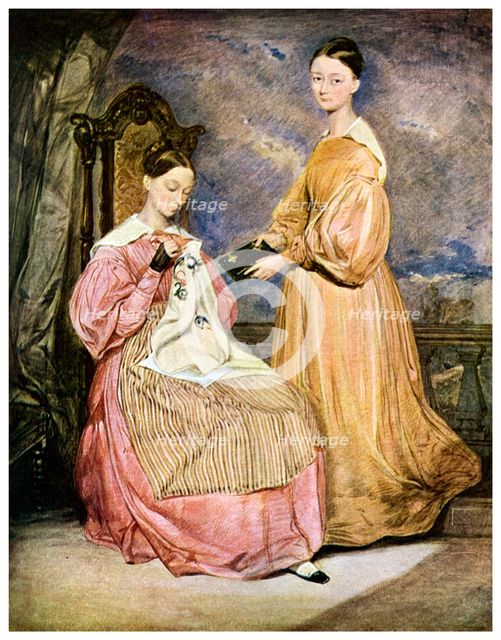 Florence Nightingale, British nurse and hospital reformer, c1836 (1956). Artist: William White.