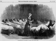 Florence Nightingale, English nurse and hospital reformer, 1855. Creator: Unknown