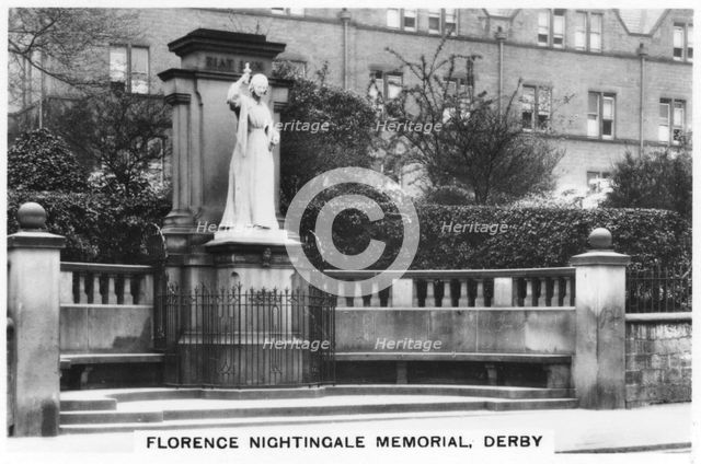 Florence Nightingale memorial, Derby, 1937. Artist: Unknown