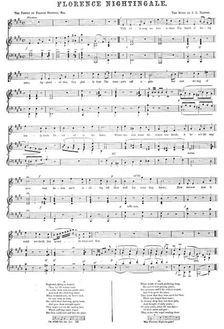 Florence Nightingale (sheet music), 1856. Creator: Unknown
