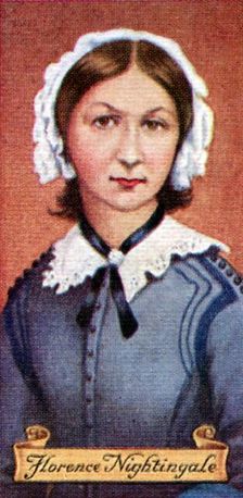 Florence Nightingale, taken from a series of cigarette cards, 1935