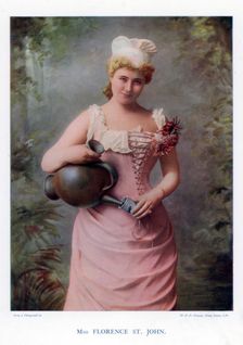 Florence St John, English actress and singer, 1901.Artist: W&D Downey