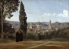 Florence, View from the Boboli Gardens 1835-1840. Artist: Jean-Baptiste-Camille Corot