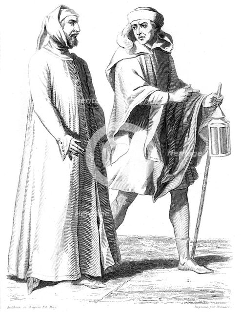 Florentine plebeian and henchman, 14th century (1849). Artist: Unknown