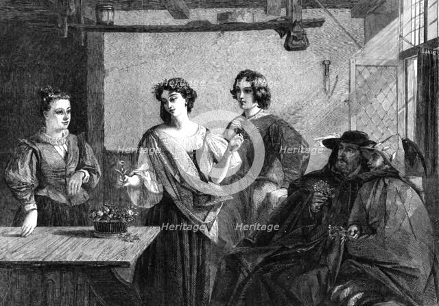 "Florizel and Per Dita", by C. R. Leslie, R.A., at the South Kensington Museum, 1861. Creator: Unknown.