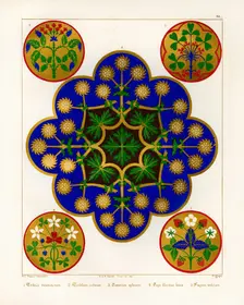 Floriated ornament: a series of thirty-one designs by Augustus Welby Pugin, architect..., 1849. Creator: H C Maguire
