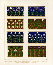 Floriated ornament: a series of thirty-one designs by Augustus Welby Pugin, architect..., 1849. Creator: H C Maguire