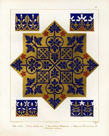 Floriated ornament: a series of thirty-one designs by Augustus Welby Pugin, architect..., 1849. Creator: H C Maguire