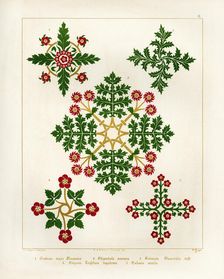 Floriated ornament: a series of thirty-one designs by Augustus Welby Pugin, architect..., 1849. Creator: H C Maguire