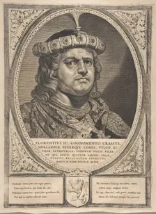 Floris II from the series Counts and Countesses of Holland, Zeeland, and West-Frisia, 1650. Creator: Cornelis de Visscher