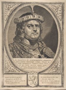 Floris II from the series Counts and Countesses of Holland, Zeeland, and West-Frisia, 1650. Creator: Cornelis de Visscher