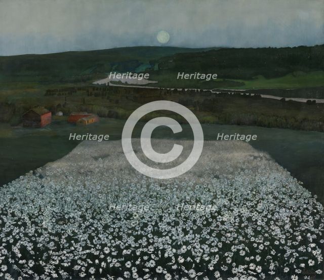 Flower Meadow in the North, 1905. Creator: Harald Sohlberg.
