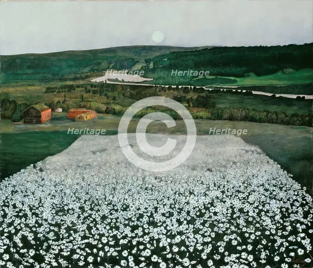 Flower Meadow in the North. Artist: Sohlberg, Harald (1869-1935)