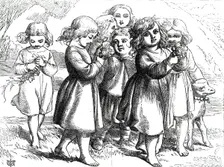 "Flower Offerings", from "The Pilgrim's Progress", 1860. Creator: Unknown