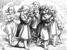 "Flower Offerings", from "The Pilgrim's Progress", 1860. Creator: Unknown