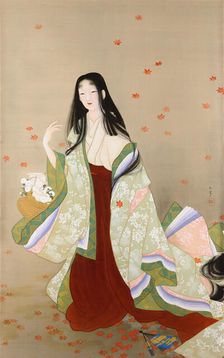 Flower Basket (inspired by Noh-Play), 1915. Creator: Shoen, Uemura (1875-1949)