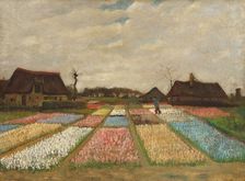 Flower Beds in Holland, c. 1883. Creator: Vincent van Gogh