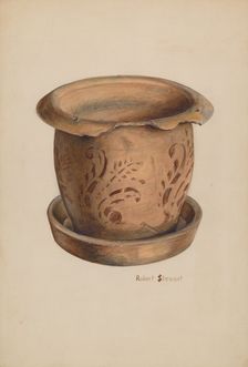 Flower Crock, probably 1940/1941. Creator: Robert Stewart