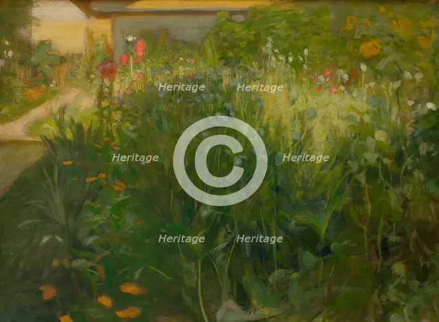 Flower Garden, 1900. Creator: Wojciech Weiss.