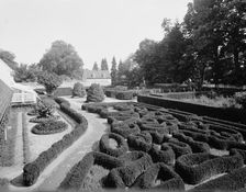 Flower gardens at Mt. Vernon, c.between 1910 and 1920. Creator: Unknown