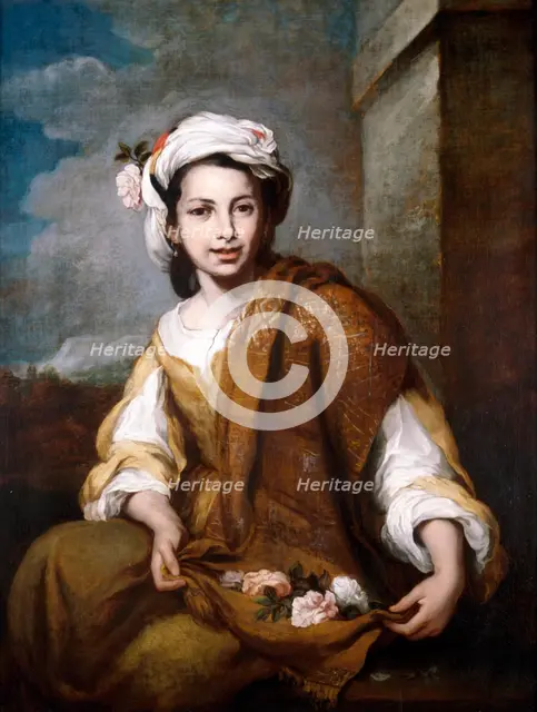 'Flower Girl', c1800-c1899. Artist: Anon