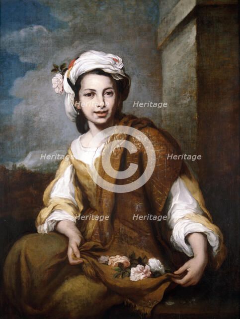 'Flower Girl', c1800-c1899. Artist: Anon