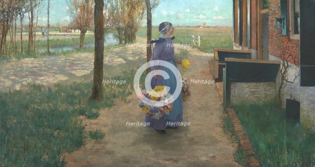 Flower Girl in Holland, 1887. Creator: George Hitchcock.