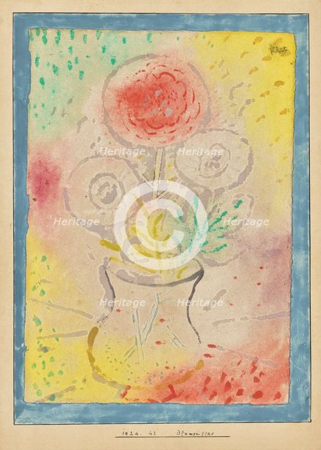 Flower Glass, 1924. Creator: Klee, Paul (1879-1940).