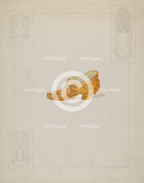 Flower Holder, c. 1936. Creator: Alfred Walbeck.